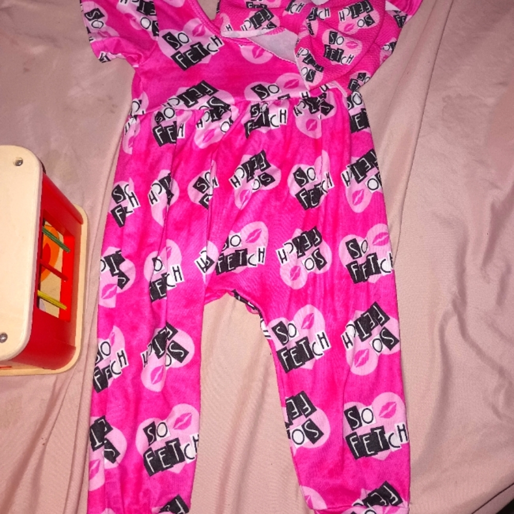 Baby so fetch mean girls outfit and bow